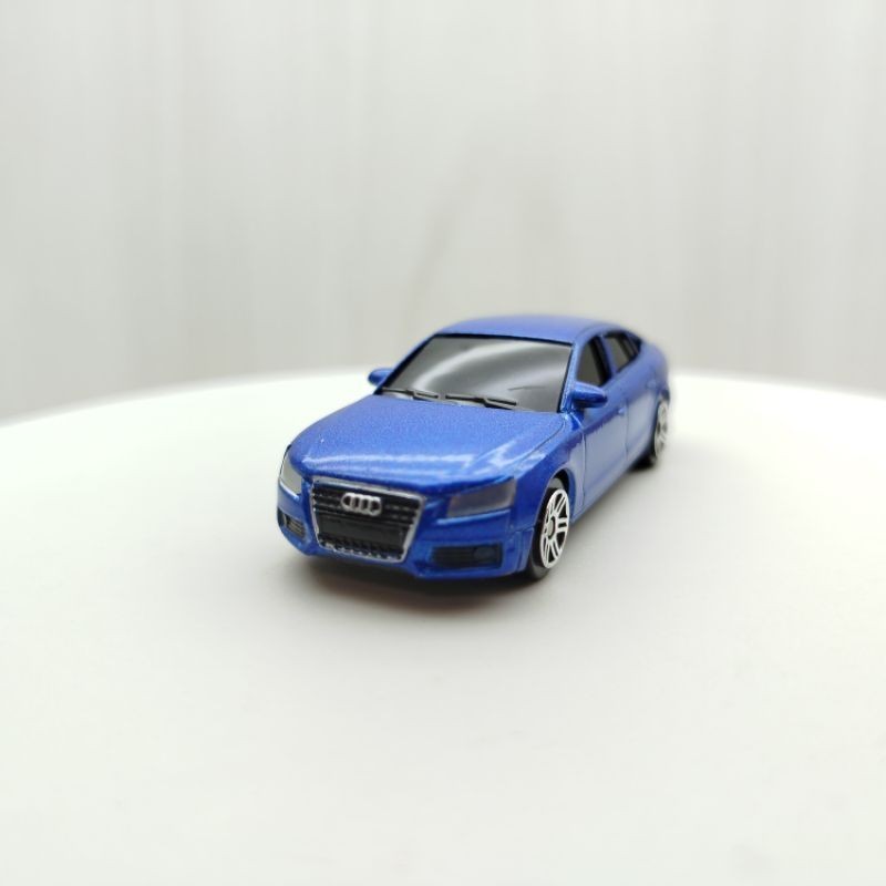 宅米吉 全新現貨~1:64~奧迪 AUDI A5藍色 黑窗 合金 模型車 玩具 小汽車 兒童 禮物 收藏 交通 比例模型