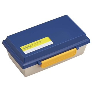 免運 OSK BUDDY 拼色樂扣塑膠便當盒(藍色/800ML) 日本製 賣場多款任選