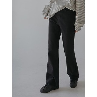 【Codibook】韓國 common unique 黑色一字型牛仔褲［預購］牛仔褲 女裝