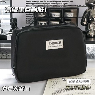 筆袋 2024新品👍森系筆袋in耐臟女初高中男筆袋豎版站立式卡通高顏值收納袋文具盒
