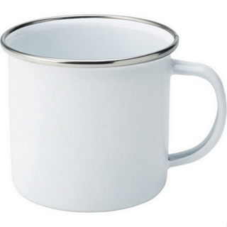 台灣現貨 英國《Utopia》琺瑯馬克杯(銀白300ml) | 水杯 茶杯 咖啡杯 露營杯 琺瑯杯