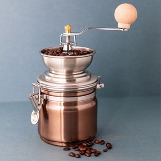 台灣現貨 英國《La Cafetiere》銅面手搖咖啡磨豆機 | 咖啡研磨機 咖啡模豆機 磨粉機