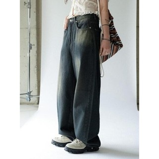 【Codibook】韓國 binary01 復古色寬鬆牛仔褲［預購］牛仔褲 女裝