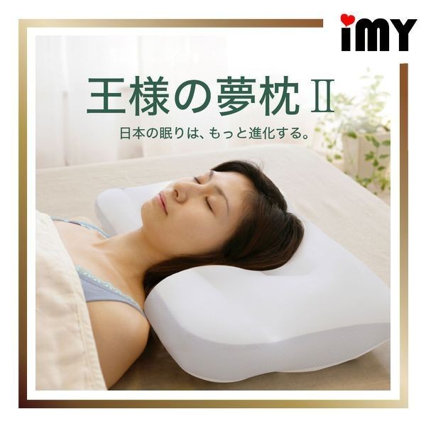 王樣夢枕 2代 日本製 王樣的夢枕II 附枕套 新款 枕頭 極細微粒 兩種高度 枕頭套 可水洗 OSAMA 王樣