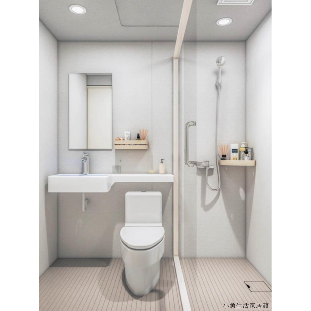 High Quality 整體淋浴房干濕分離廁所洗澡間一體式家用衛生間日式馬桶集成浴室