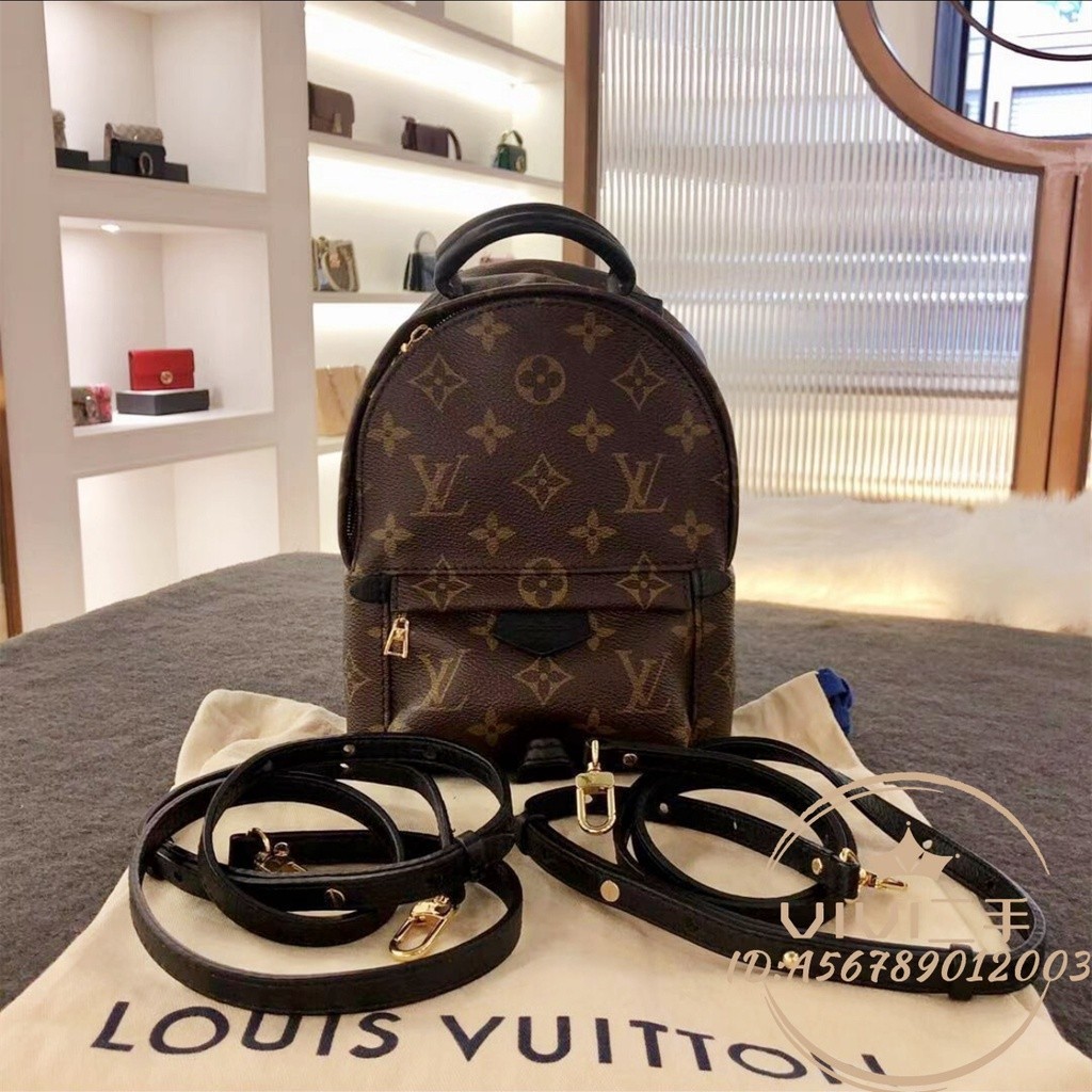 二手LV LOUIS VUITTON 路易威登 M44873 老花 牛皮 mini 後背包 雙肩包 精品