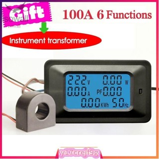 LCD Digital Panel Power Watt Meter Voltmeter Ammeter