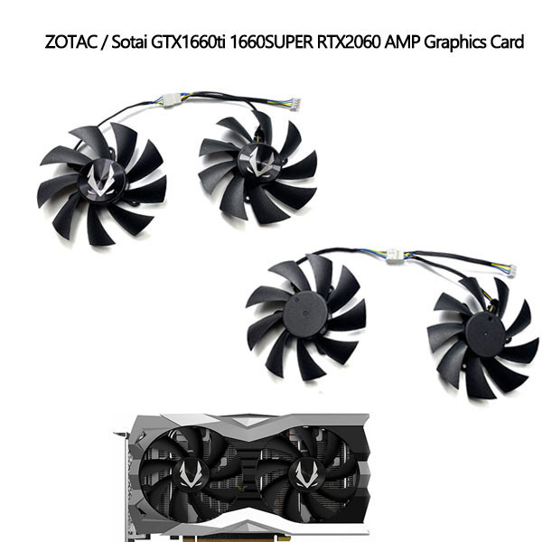 ✧Zotac/索泰gtx1660ti 1660SUPER RTX2060 AMP顯卡散熱風扇✌