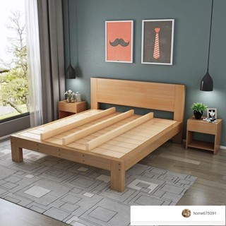 宏大床架雙人加大 床架擔任加大實木床1.15米現代簡約1.8米雙人床簡易齣租房床架單人床1m米經濟型