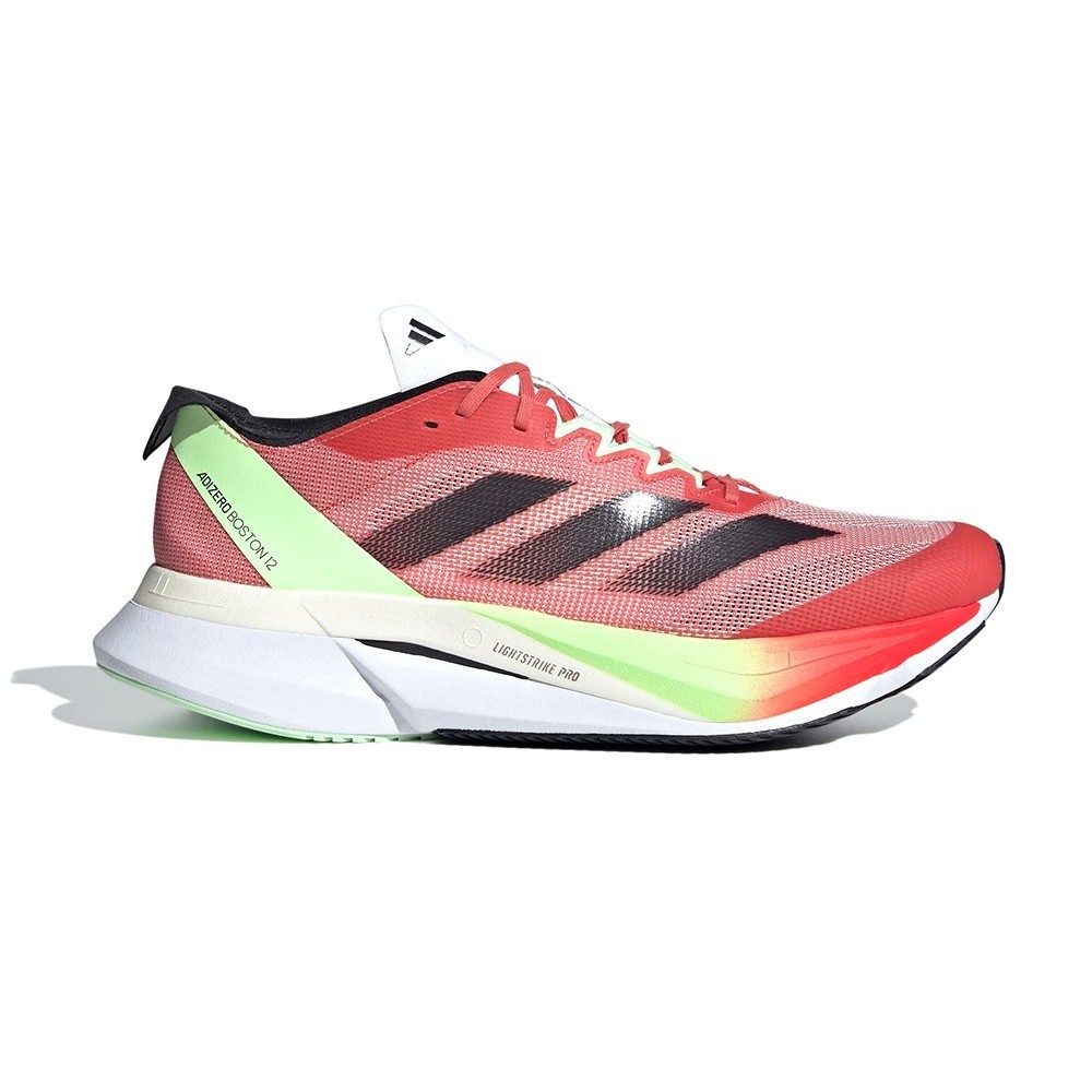 Adidas 愛迪達 Adizero Boston 12 M 男 紅綠黑 運動 路跑 馬牌底 慢跑鞋 IG3329