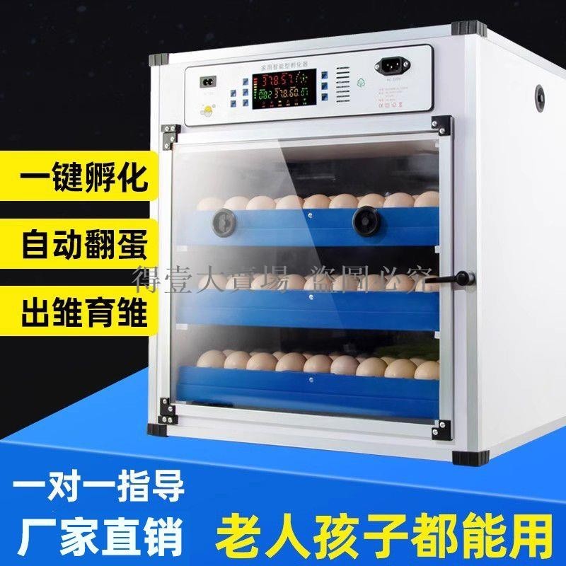 孵化器中大型孵化機全自動小雞孵化箱家用孵蛋器孵蛋機孵小雞機器(得壹商行)