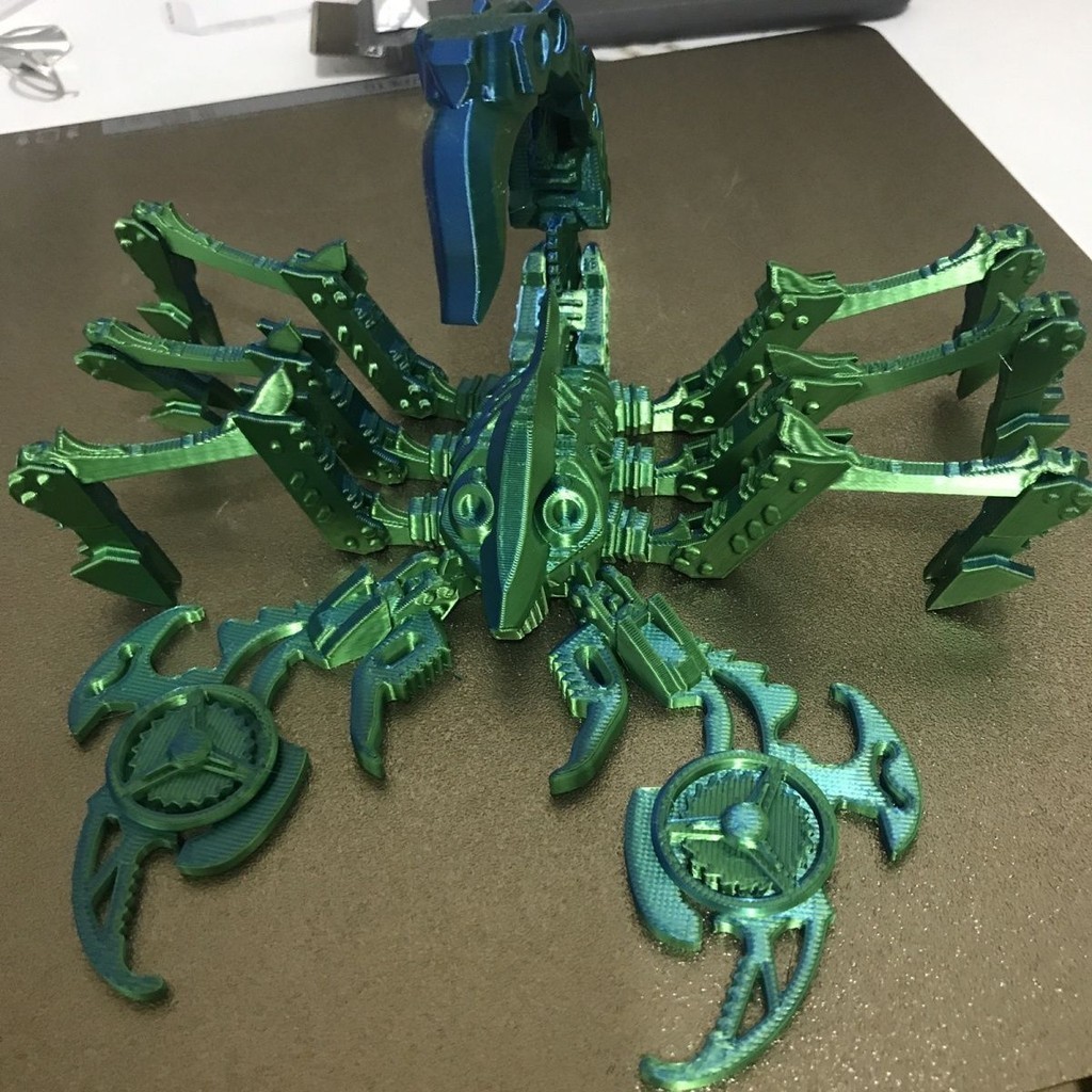 3D打印 賽博機械蠍子 模型 解壓玩具 可動立體造型 可動模型 可動人偶 手辦 模型 公仔 擺件