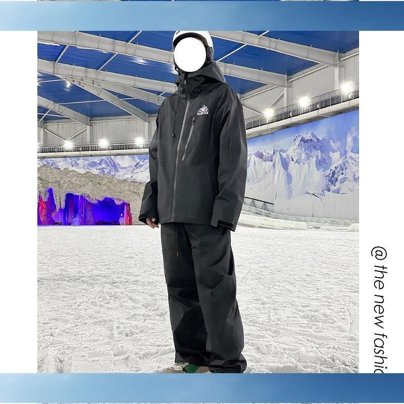 ✨琪琪1✨滑雪衣 滑雪外套 滑雪褲 滑雪服 單雙板防水滑雪服套裝男高級感保暖加厚衝鋒衣兩件套大尺碼男裝SAFGD