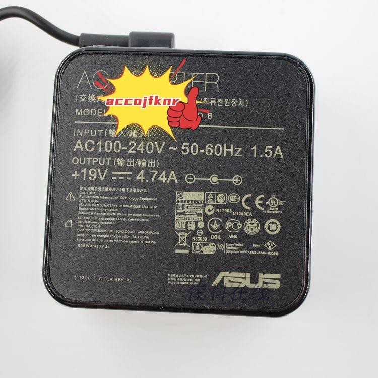 3月熱賣#原裝華碩ADP-90YD B筆記本電源適配器19V4.74A K550D A55V A8 F8