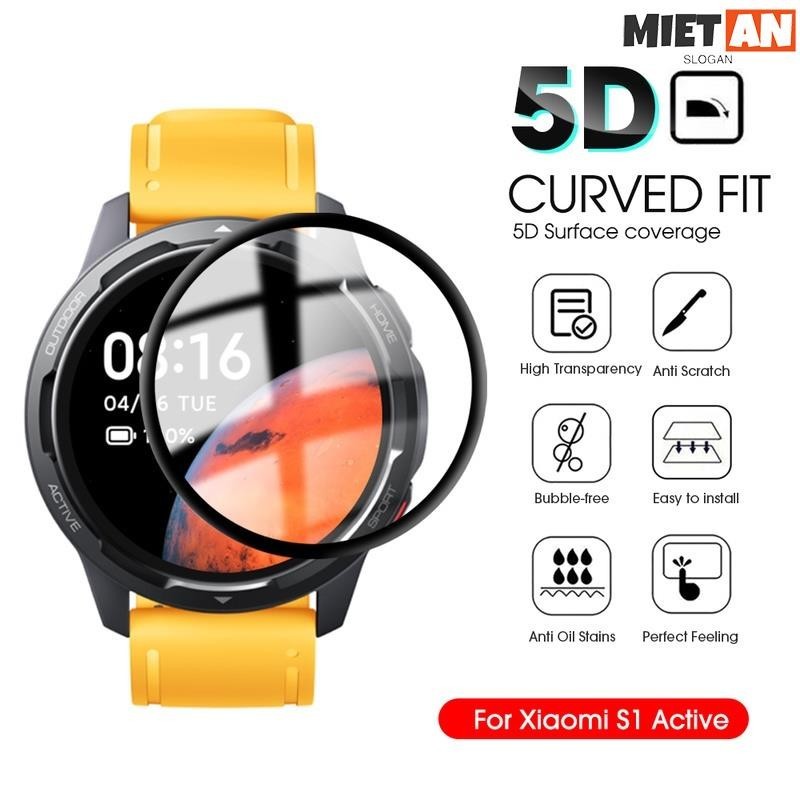 MIETAN-適用於小米 Watch S1 Active / 軟保護膜 / 非玻璃 Smartwatch 配件的 5D