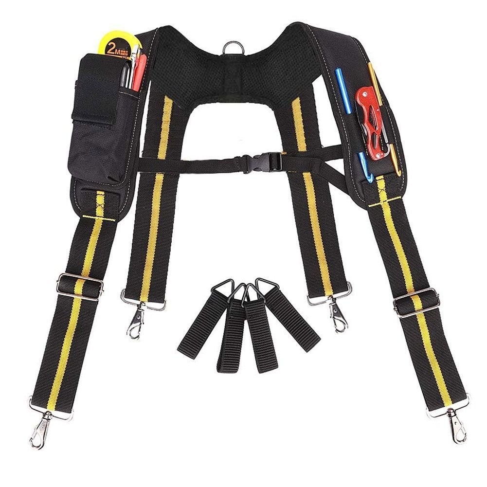 【限時免運】電工木工 戶外H型可懸掛工具袋腰包負重的多功能工裝背帶戰術背帶