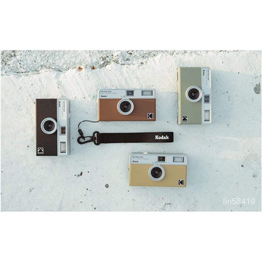 爆賣Kodak 相機EKTAR H35 半幅膠片相機35毫米，可重複使用免對焦，輕巧 傻瓜相機 可愛