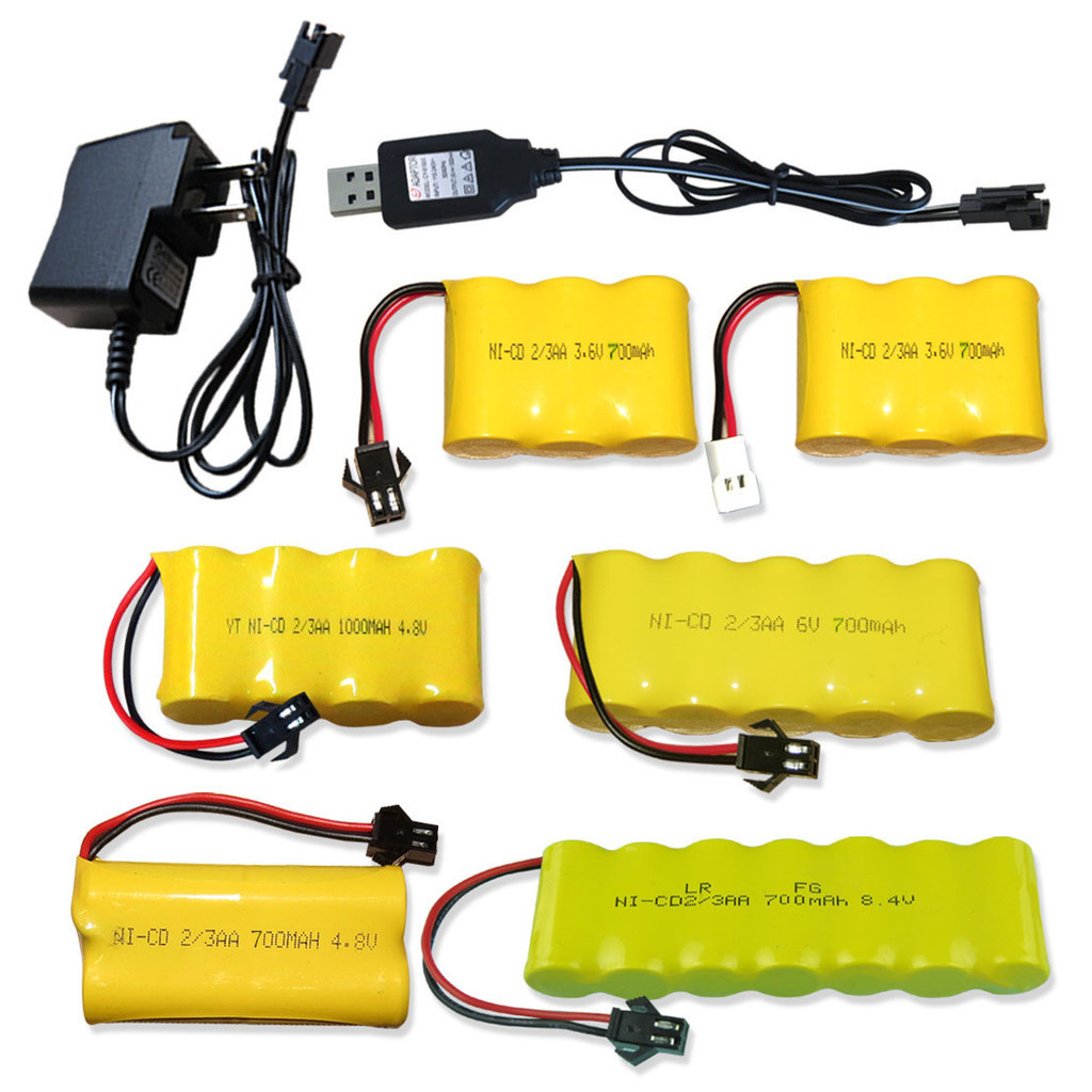 玩具電池 充電電池 包郵 變形金剛充電 電池 3.6V 4.8V 6V 8.4V 2/3AA 電池 組遙控車用