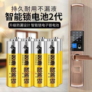【臺灣熱銷】居家必選 雙鹿電子鎖指紋鎖專用電池 密碼鎖1.5V鹼性5號 防盜門智慧鎖AA五號
