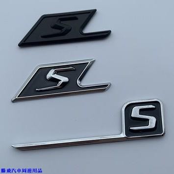 【精品下殺價】🍀賓士AMG改裝S AMG車標C63S標誌尾標 亮黑色 亞黑色 紅色電鍍 標貼 字標