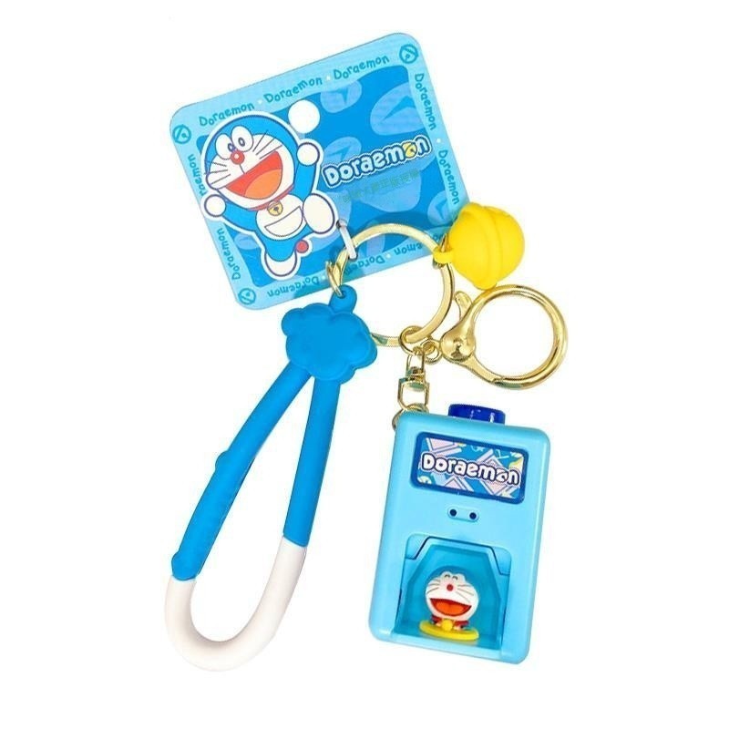 熱推 免運正版動漫哆啦A夢驚喜盒子 鑰匙扣 卡通可愛 小叮噹車 鑰匙掛件禮物