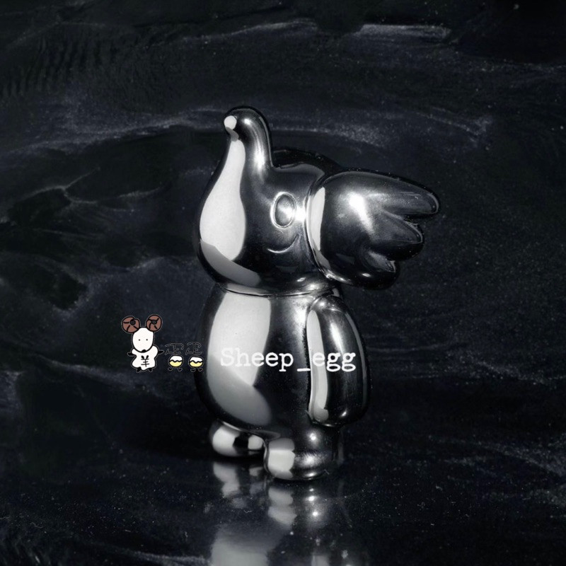 『現貨』羊蛋蛋 正版 UNBOX Elfie 100% 小象 BABY象 電鍍 銀色