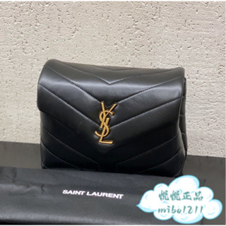 YSL 聖羅蘭 Saint Laurent 467072 Toy Loulou 黑金方胖子 肩背包 斜背包