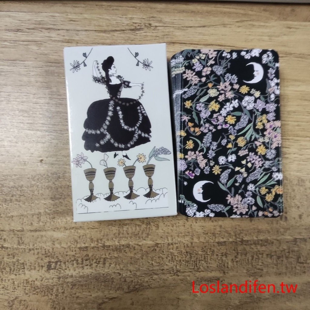 優質tarot de carlotydes卡洛特牌 78張蝴蝶暗黑圖案黑白卡洛提茲 戶外遊戲 活動 桌遊 卡牌