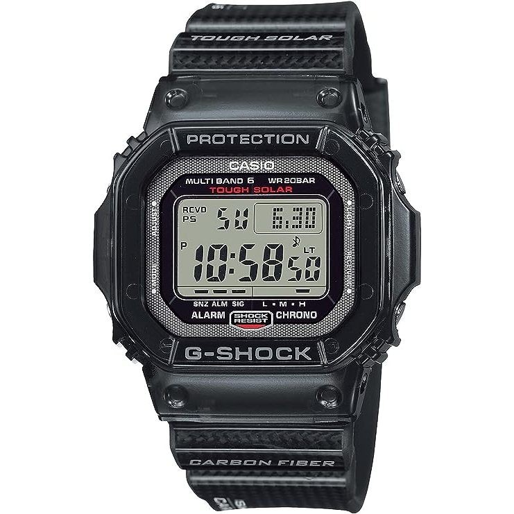 日本行貨★Casio G-Shock 手錶 男錶 光動能 世界時間 高照明 八角形錶殼 黑色 GW-5000U-1JF