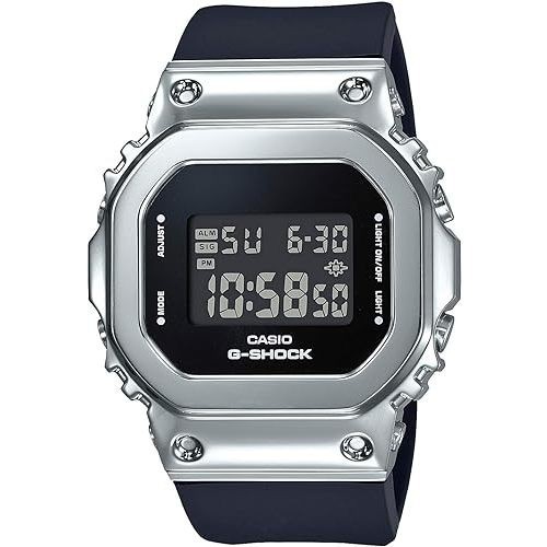 日本行貨★CASIO 卡西歐 G-SHOCK 黑金 GM-S5600-1JF GM-S5600-1不鏽鋼 街頭手錶