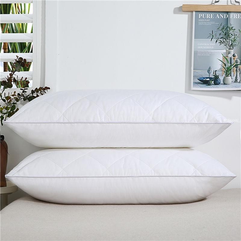 枕芯 枕頭 高端枕芯一對裝全棉面料護頸枕頭高回彈低枕中枕高枕可水洗