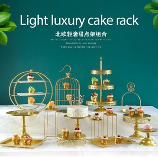 工藝精緻💘甜品臺擺件展示架甜點糕點託盤冷餐茶歇擺臺蛋糕架子下午茶點心架