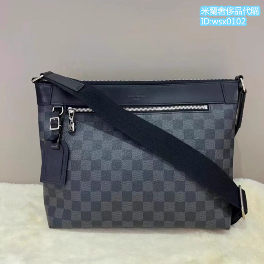 『二手精品』LV 路易威登 LV棋盤格 MICK PM 男士 郵差包 N40003 側背包 肩背包 斜挎包 男生 單肩