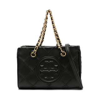 TORY BURCH FLEMING SOFT MINI CHAIN TOTE BLACK WOMENS