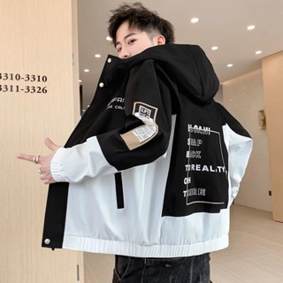 新款男士青年潮流工裝夾克 棉衣連帽外套 學生寬鬆刷毛加厚韓版褂子