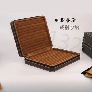 飾品收納盒 飾品盒 項鍊收納盒珠寶盒 首飾盒 戒指盒 手飾收納盒便攜高檔拉鏈雙開首飾盒戒指項鏈吊墜掛件珠寶多功能收納盒