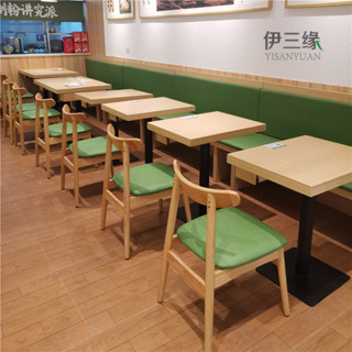【未來陽光傢俬】簡約實木咖啡廳桌椅網紅甜品奶茶店桌椅組合西餐廳小吃冷飲店沙發可開發票