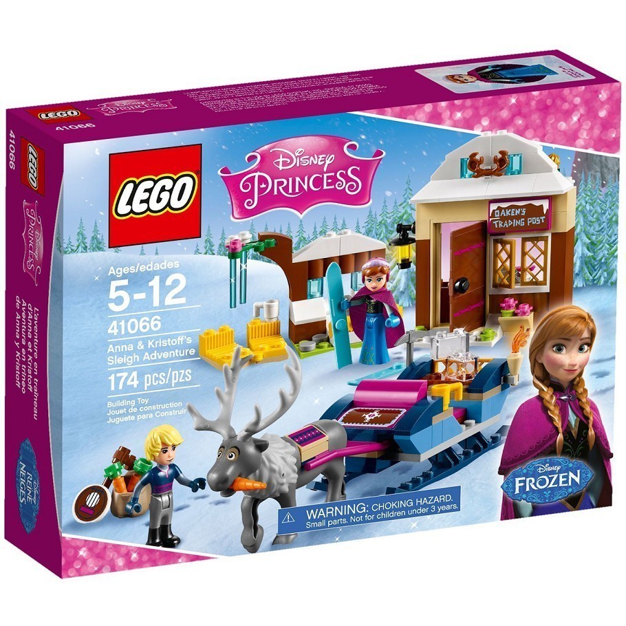 LEGO 41066 迪士尼公主系列 安娜和阿克的雪橇冒險【必買站】樂高盒組