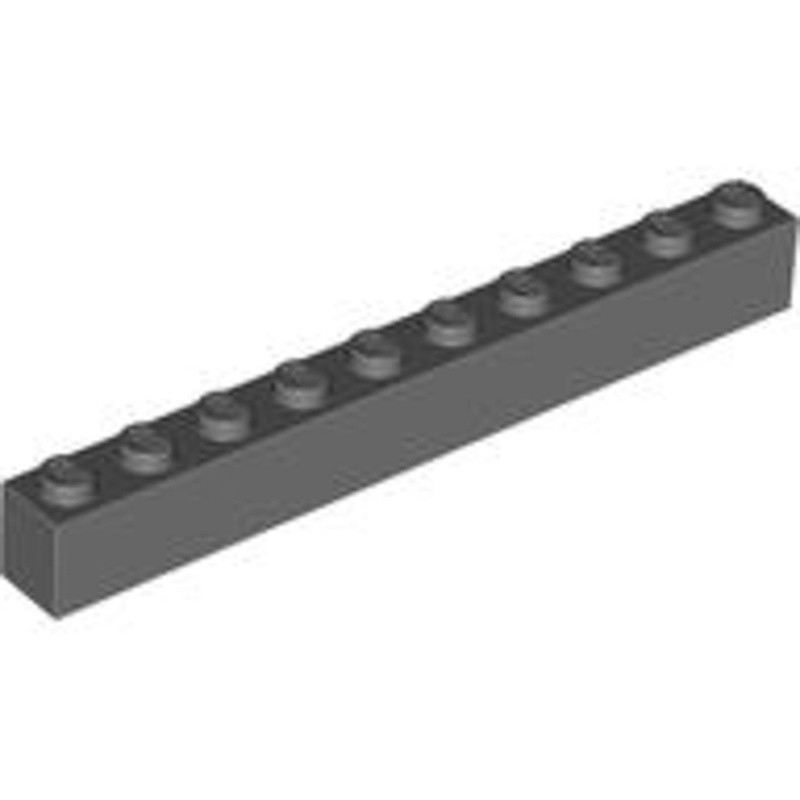 LEGO零件 基本磚 1x10 深灰色 6111 4211107【必買站】樂高零件