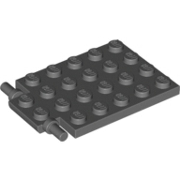 LEGO零件 變形平板磚 4x6 深灰色 92099 4595710【必買站】樂高零件