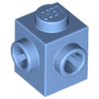 LEGO零件 變形磚 1x1 中間藍色 26604 6195548【必買站】樂高零件