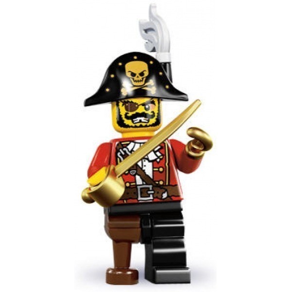 LEGO 8833-15 人偶抽抽包系列 Pirate Captain, Series 8 (已拆封)【必買站】樂高人偶