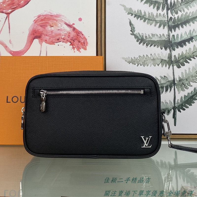 LV 路易威登 Pochette Kasai M30441 黑色 男用 手拿包 晚宴包 免運