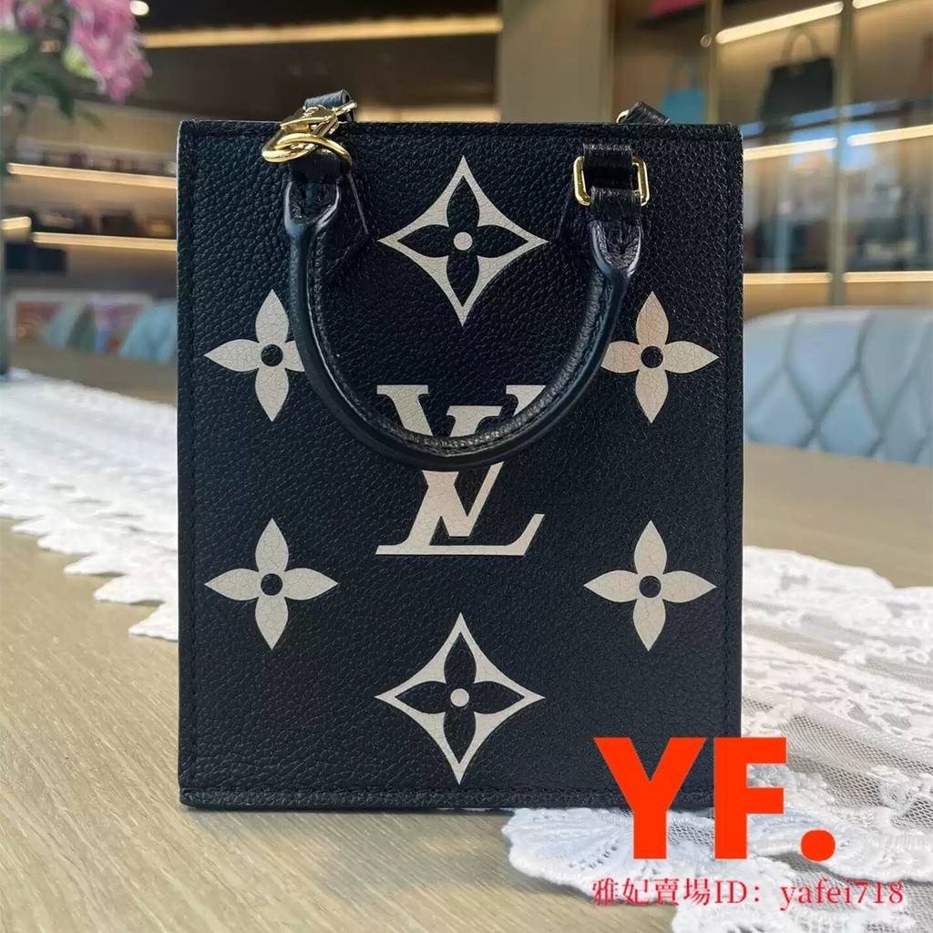 愛莉二手/LV 路易威登 PETIT SAC PLAT 雙色 手提包 琴譜包 肩背包 斜挎包 M57937