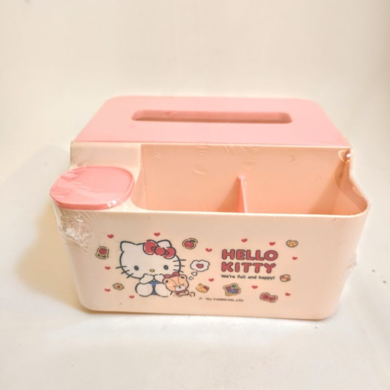 sanrio 三麗鷗 kitty 面紙盒 收納盒 多功能收納