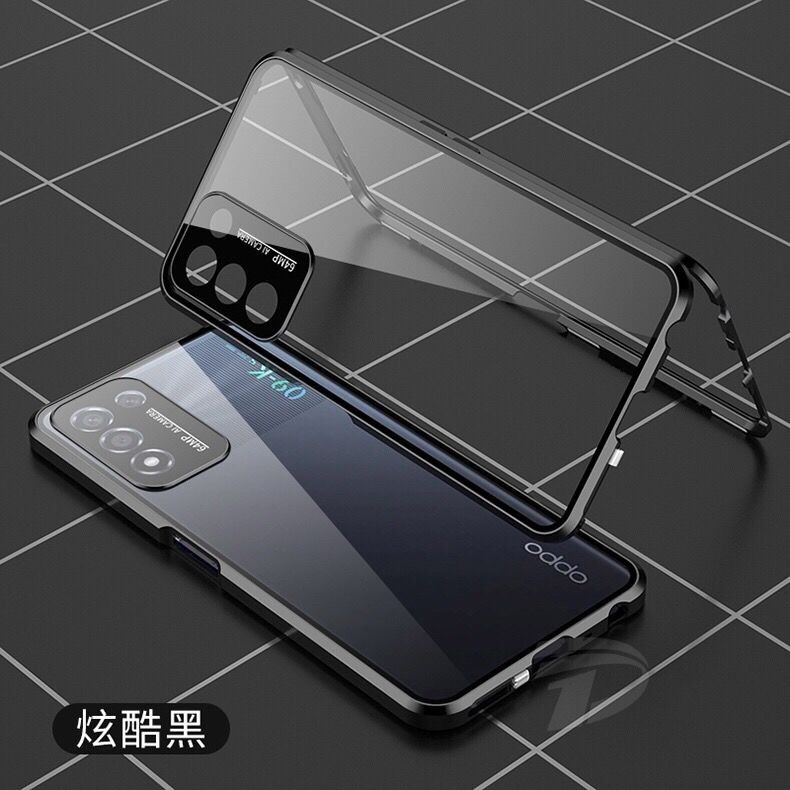 升級卡扣磁吸Realme Q5Pro手機殼雙面全包GT 大師版萬磁王realme Q3s保護套防摔男GT2pro