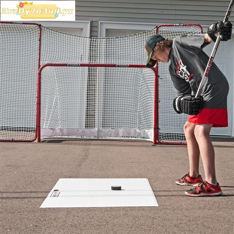 熱賣#新款冰球射擊墊hockeyshot冰球訓練板家用射擊墊便攜戶外訓練撥球
