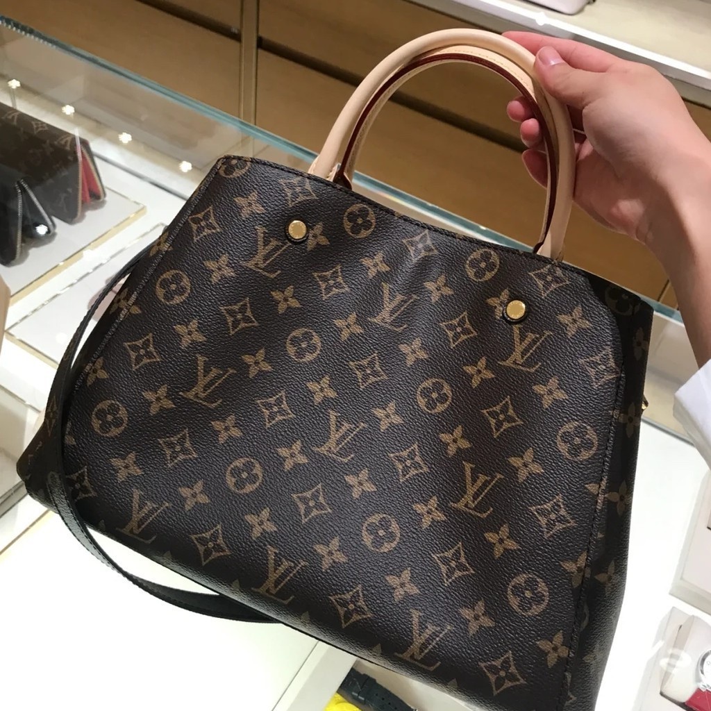 卓梵二手精品 Louis Vuitton路易威登 LV Monogram Montaign M41056 老花蒙田包 兩