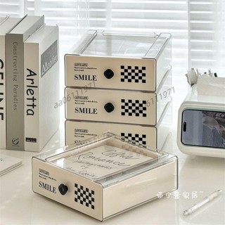 新品 特惠 精品 桌面收納盒抽屜式化妝品辦公桌神器學生書桌整理盒文具收納置物架