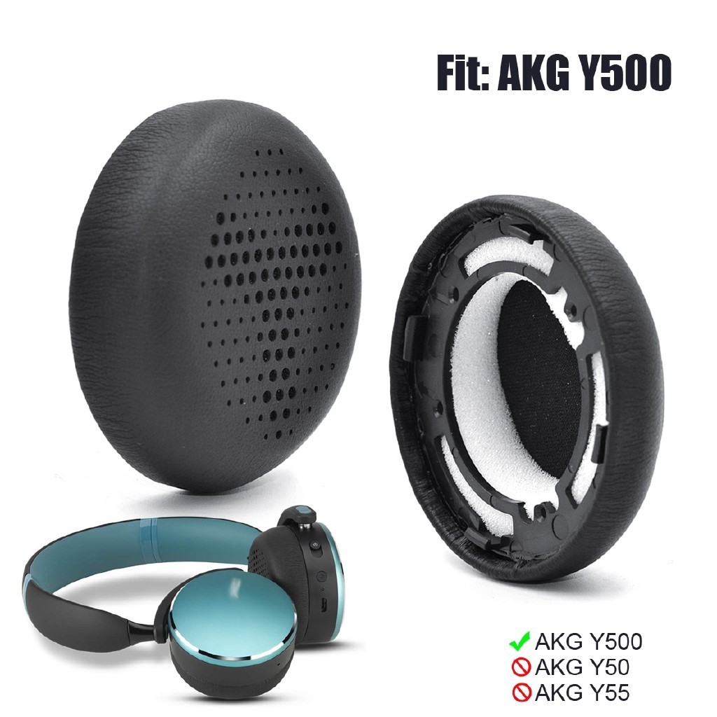 ┇適用於 AKG Y500 無線藍牙耳機的替換耳罩 自帶安裝卡扣耳機套 一對裝